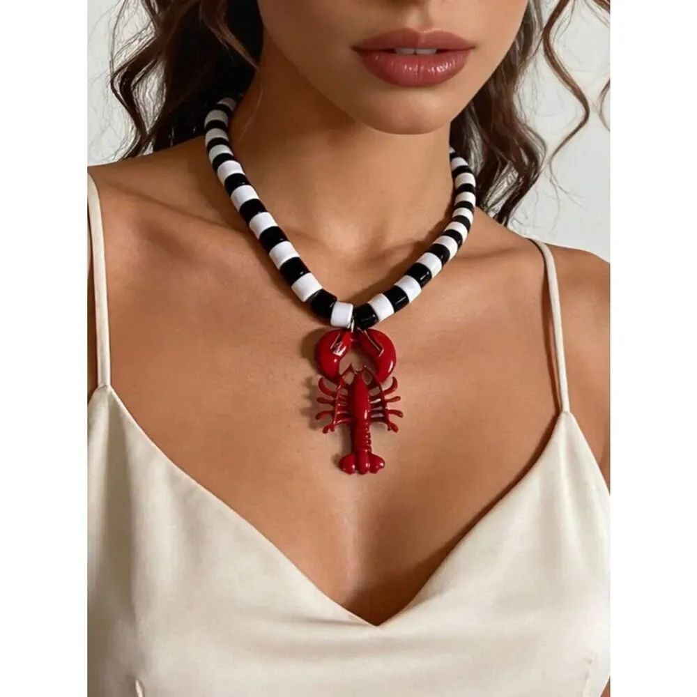 Lobster necklace N2116